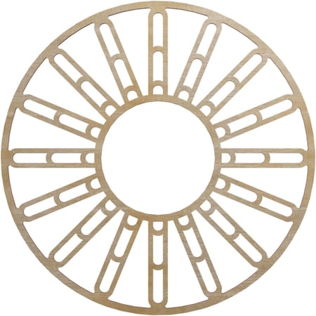 Ekena Millwork Hale Wood Fretwork Pierced Ceiling Medallion, Hickory, 22"OD x 8"ID x 3/8"T CMWP22X22X0375HHHI